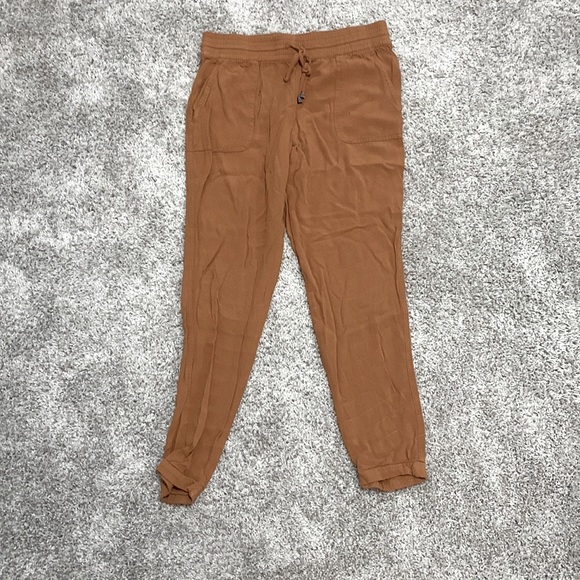 Rust orange workhall cotton joggers - Picture 1 of 4